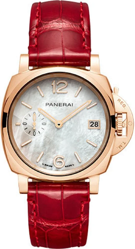 Unique necklaces and pendants with engraved messages for a sentimental gift-Panerai Due Goldtech