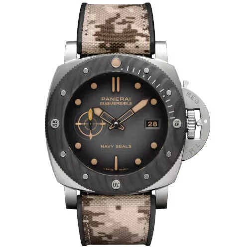 Fashionable necklaces and pendants with birthstones for a personalized gift idea-Panerai Submersible Navy Seal