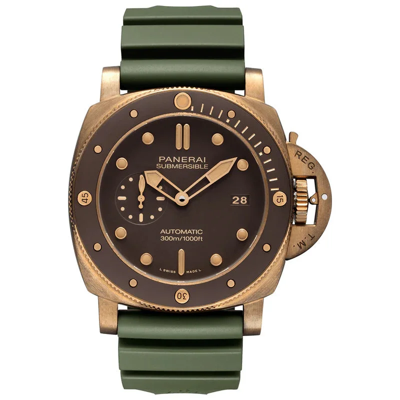 Necklaces and pendants with leaf-shaped designs for an earthy, organic feel-Panerai Submersible "Bronzo"