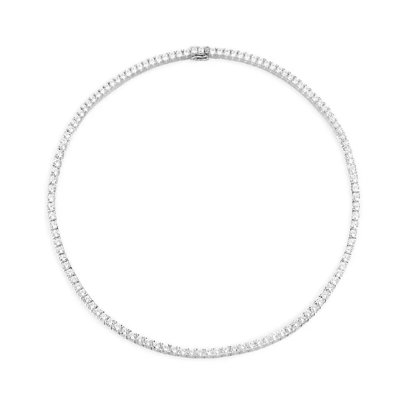 Best necklaces and pendants with silver chains for a sleek, timeless look-Pavé Choker - silver