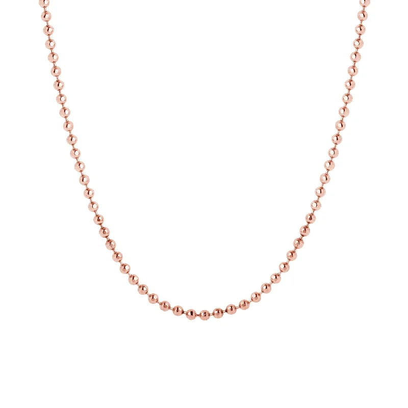 Stunning necklaces and pendants with jade gemstones for a calming green hue-Pebbles Rose Gold Necklace