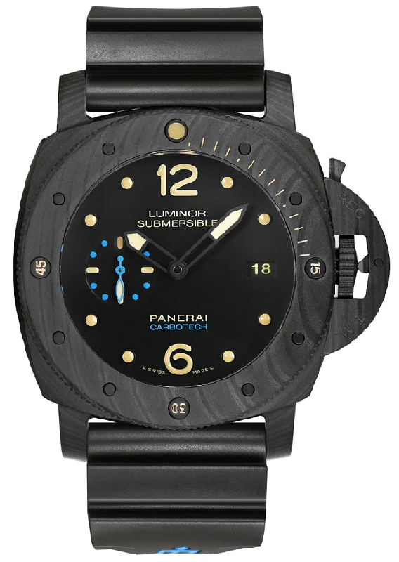 Best necklaces and pendants with seashell designs for a tropical, beachy vibe-Panerai Submersible Carbotech