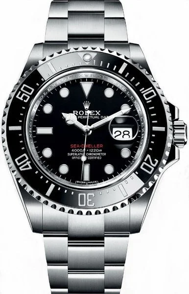 Necklaces and pendants with enamel accents for a colorful, eye-catching appearance-Rolex Sea-Dweller 43