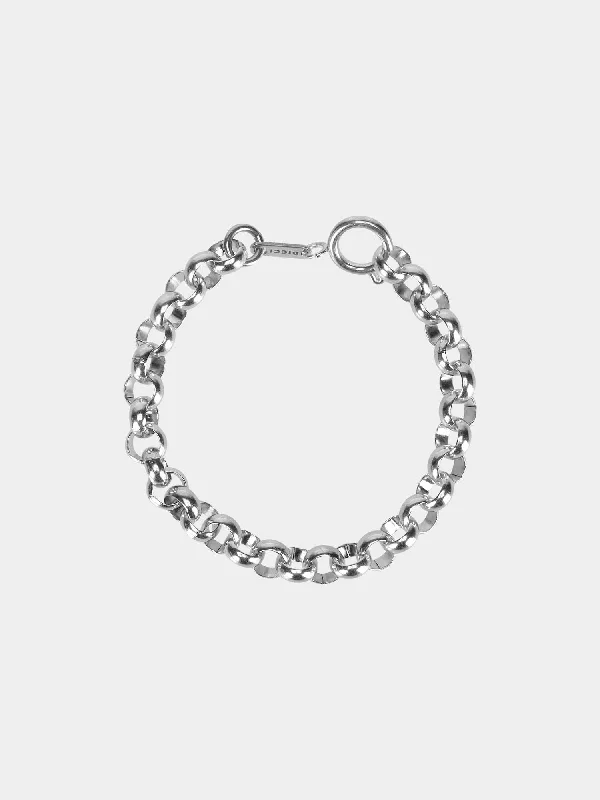 Best bangle bracelets for stacking with delicate and thin designs for layering-Rolo Chain Bracelet 8mm