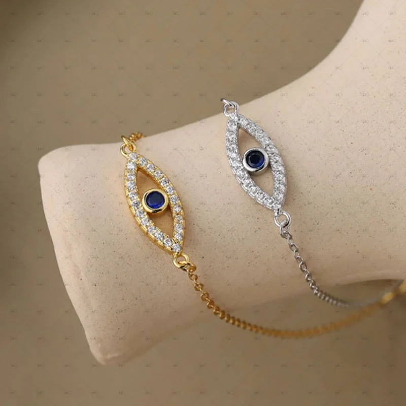 Best bangle bracelets with cubic zirconia inlays for affordable elegance and sparkle-Evil Eye Bracelet