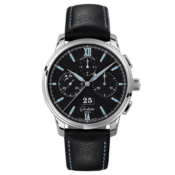 Stunning necklaces and pendants with turquoise and gold for a vibrant, earthy look-Senator Chronograph Panorama Date