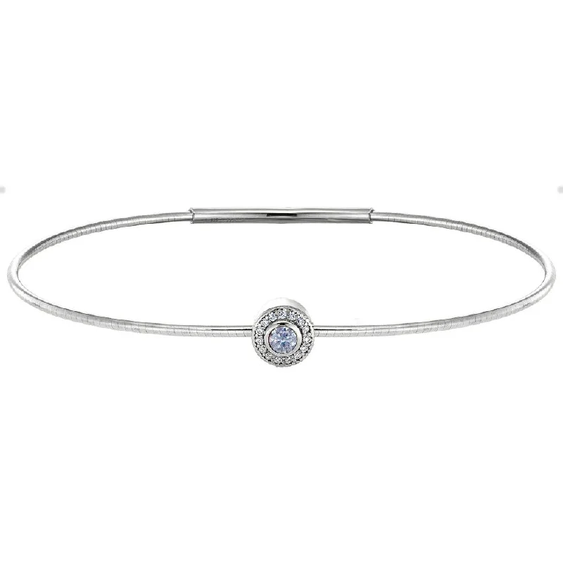 Best bangle bracelets with twisted rope designs for a textured, nautical-inspired look-Birth Gems Alexandrite Bangle