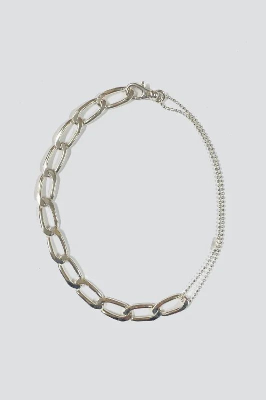 Unique necklaces and pendants with tree of life motifs for nature-inspired elegance-Sterling Silver Rox Racer Choker