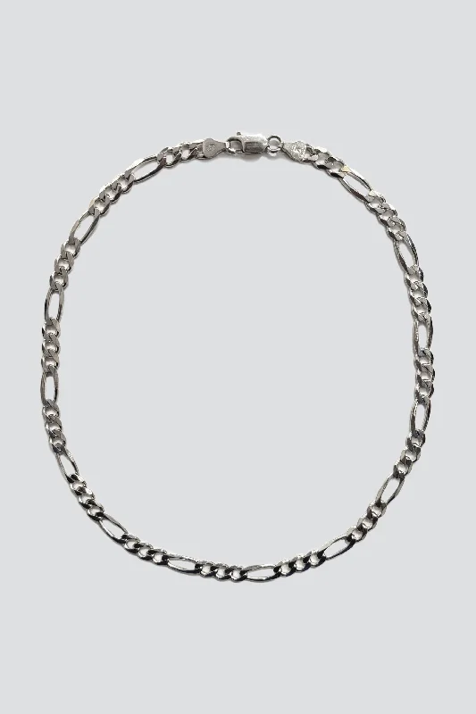 Beautiful necklaces and pendants with moon and star charms for a dreamy effect-Sterling Silver Figaro Choker