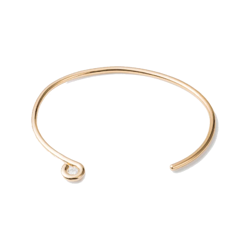 Best bangle bracelets with vibrant stones for a rich and colorful appearance-Engage EGB1 gold bangle