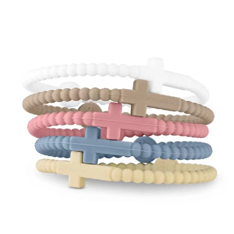 Best bangle bracelets with durable enamel finishes for long-lasting wear and vibrant colors-Wholesale Cross Silicone Bracelet